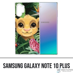 Coque Samsung Galaxy Note 10 Plus - Disney Simba Bebe Feuilles