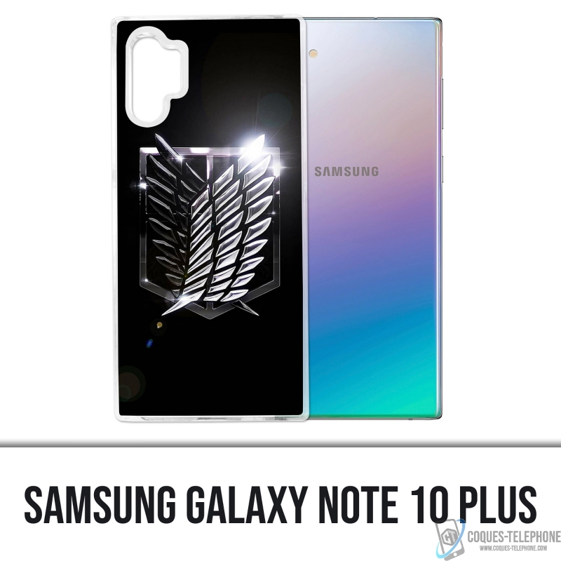 Custodia Samsung Galaxy Note 10 Plus - Logo Attack On Titan