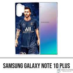 Coque Samsung Galaxy Note 10 Plus - Messi PSG Paris Splash