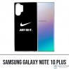 Coque Samsung Galaxy Note 10 Plus - Nike Just Do It Noir