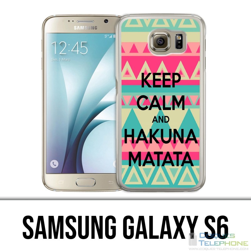 Samsung Galaxy S6 Hülle - Halten Sie ruhig Hakuna Mattata