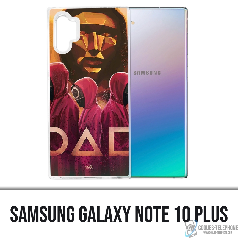 Custodia Samsung Galaxy Note 10 Plus - Gioco di calamari Fanart