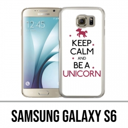 Carcasa Samsung Galaxy S6 - Keep Calm Unicorn Unicorn