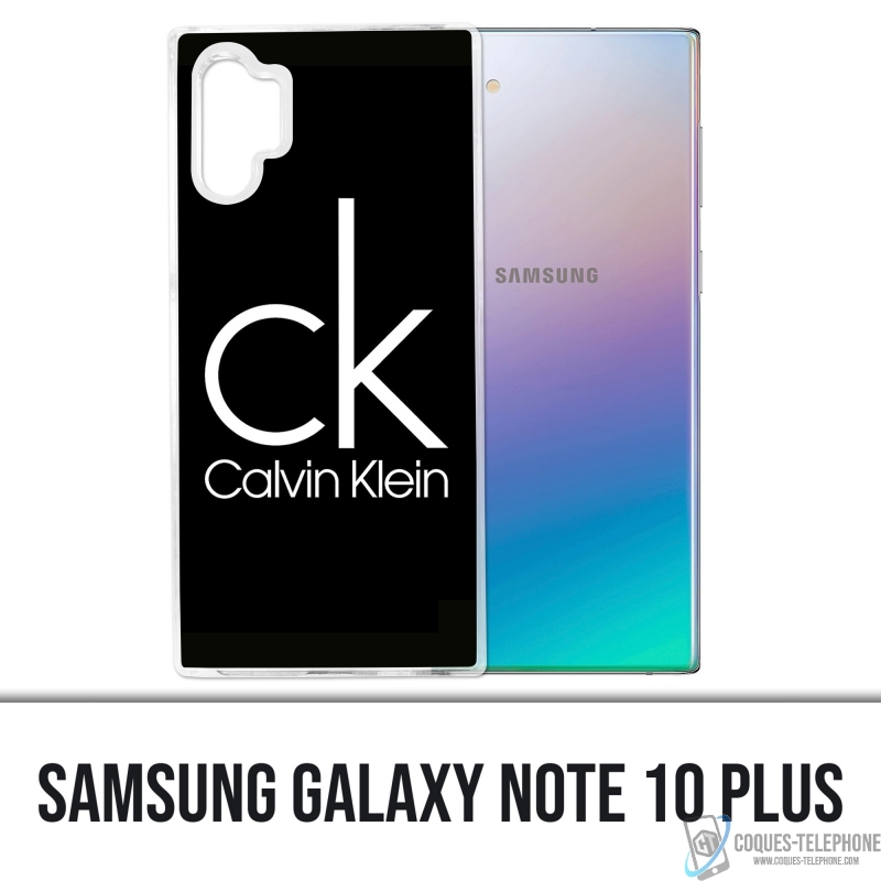 Custodia Samsung Galaxy Note 10 Plus - Logo Calvin Klein Nera