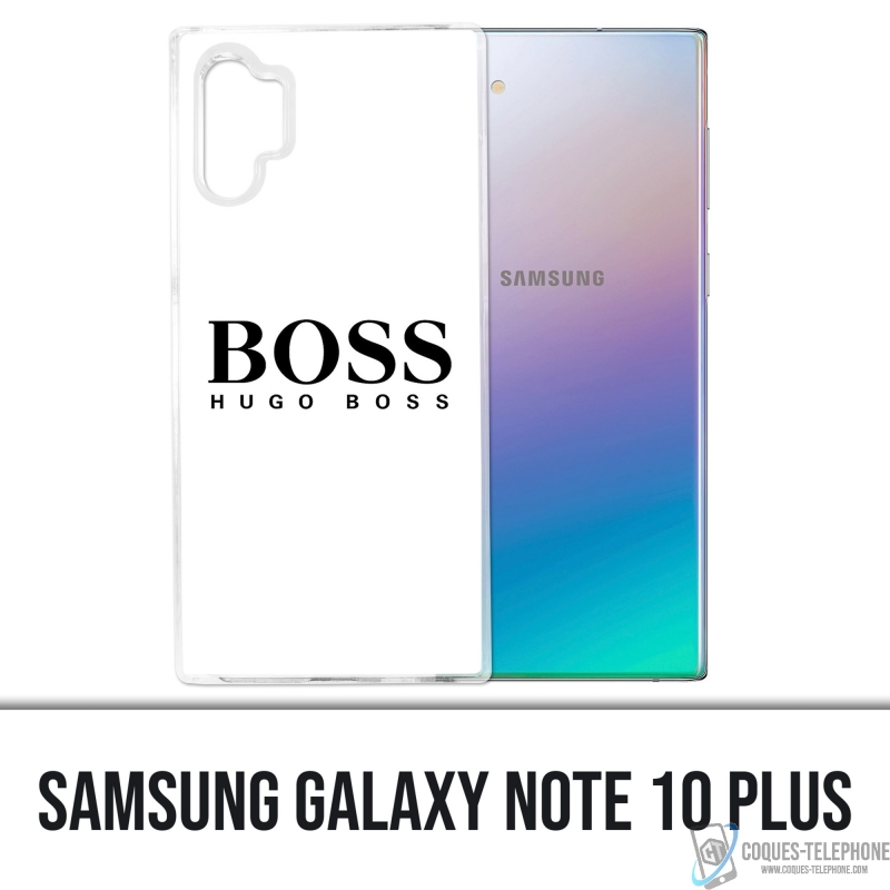Coque Samsung Galaxy Note 10 Plus - Hugo Boss Blanc