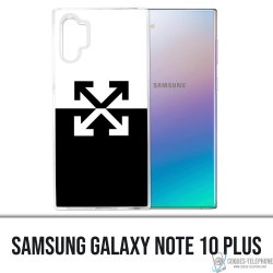 Custodia per Samsung Galaxy Note 10 Plus - Logo bianco sporco