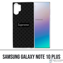 Samsung Galaxy Note 10 Plus Case - Supreme Vuitton Schwarz