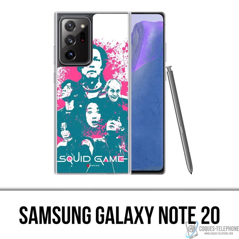 Cover Samsung Galaxy Note 20 - Squid Game Characters Splash