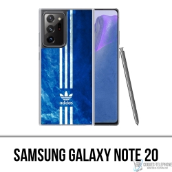Coque Samsung Galaxy Note 20 - Adidas Bandes Bleu