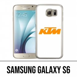 Carcasa Samsung Galaxy S6 - Logotipo Ktm Fondo blanco
