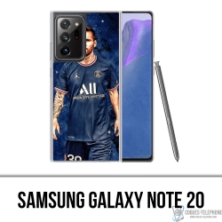 Coque Samsung Galaxy Note 20 - Messi PSG Paris Splash