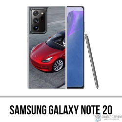 Coque Samsung Galaxy Note 20 - Tesla Model 3 Rouge