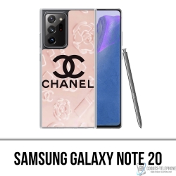 Samsung Galaxy Note 20 Case - Chanel Rosa Hintergrund