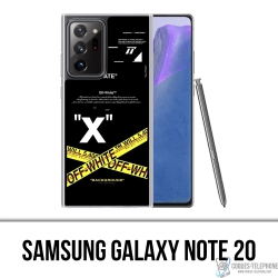 Funda para Samsung Galaxy Note 20 - Líneas cruzadas en blanco hueso