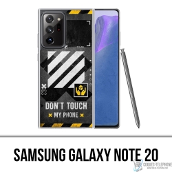 Custodia per Samsung Galaxy Note 20 - bianco sporco con telefono touch incluso