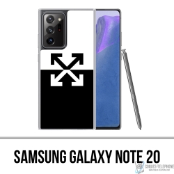 Custodia per Samsung Galaxy Note 20 - Logo bianco sporco
