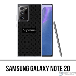 Coque Samsung Galaxy Note 20 - Supreme Vuitton Black