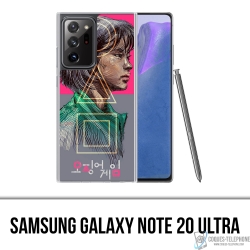 Samsung Galaxy Note 20 Ultra Case - Squid Game Girl Fanart