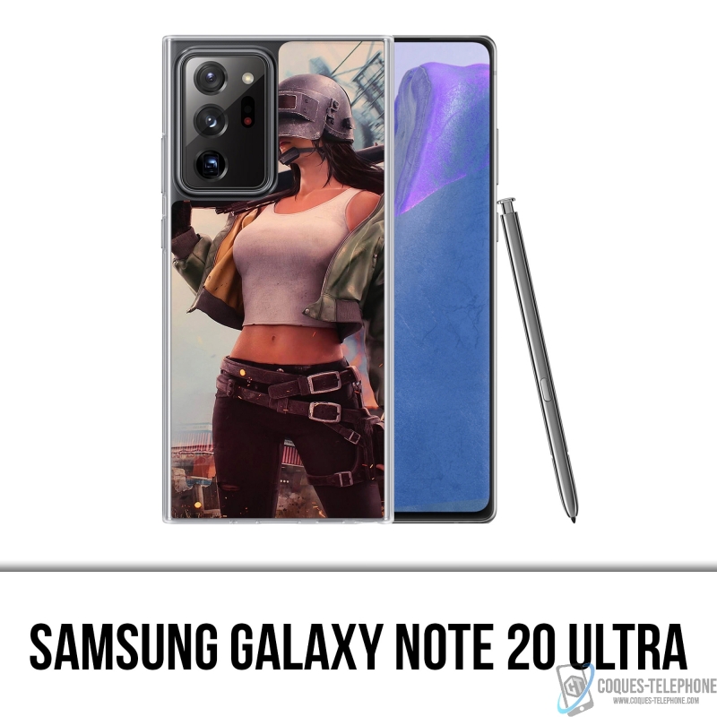 Samsung Galaxy Note 20 Ultra case - PUBG Girl