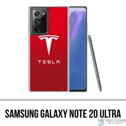 Coque Samsung Galaxy Note 20 Ultra - Tesla Logo Rouge