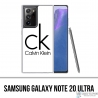Coque Samsung Galaxy Note 20 Ultra - Calvin Klein Logo Blanc