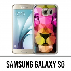 Samsung Galaxy S6 Hülle - Geometrischer Löwe