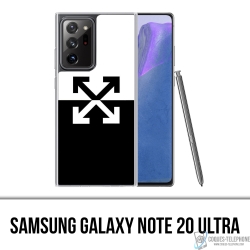 Custodia per Samsung Galaxy Note 20 Ultra - Logo bianco sporco