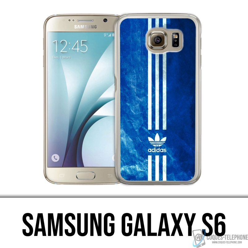 Funda para Samsung S6 - Adidas Blue Stripes