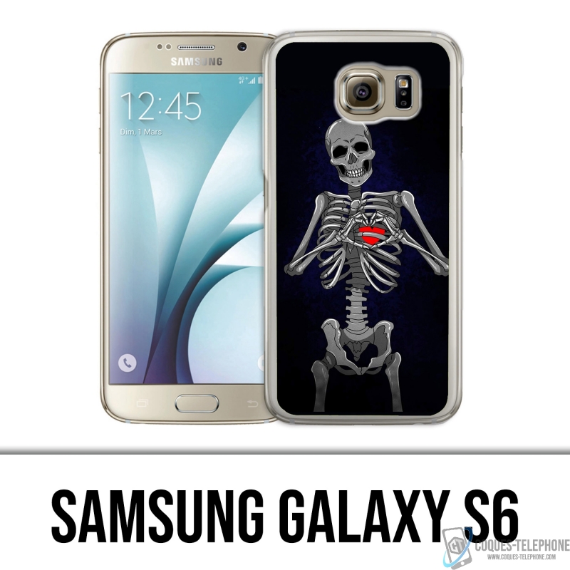 Coque Samsung Galaxy S6 - Coeur Squelette