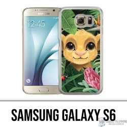 Coque Samsung Galaxy S6 - Disney Simba Bebe Feuilles