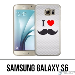Samsung Galaxy S6 Case - Ich liebe Schnurrbart