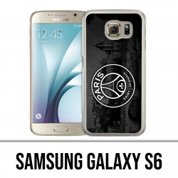 Coque Samsung Galaxy S6 - Logo Psg Fond Black