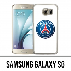 Coque Samsung Galaxy S6 - Logo Psg Fond Blanc