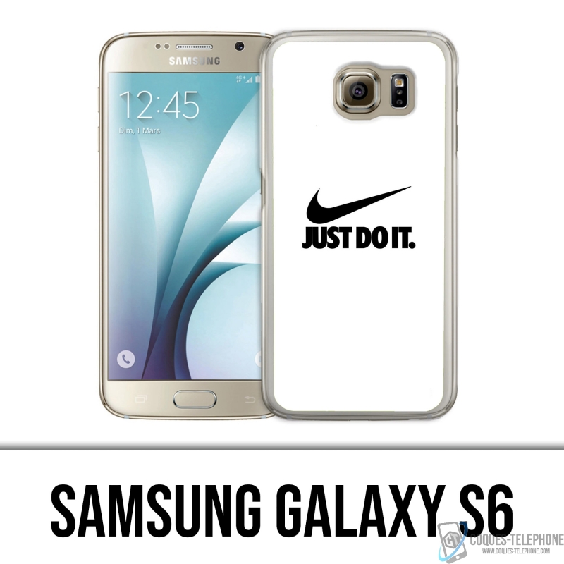 Coque Samsung Galaxy S6 - Nike Just Do It Blanc