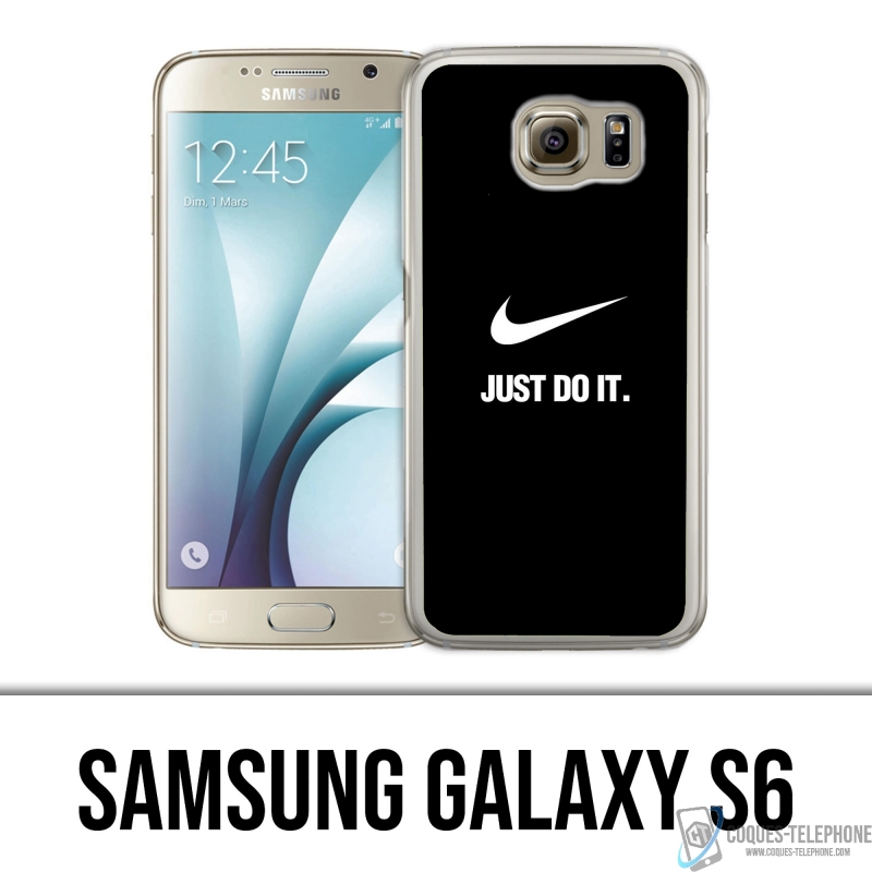 Custodia per Samsung Galaxy S6 - Nike Just Do It Black