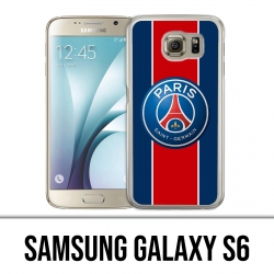 Coque Samsung Galaxy S6 - Logo Psg New Bande Rouge