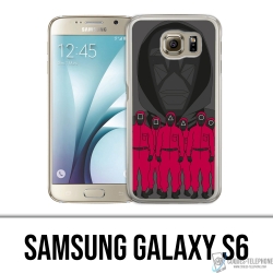 Funda Samsung Galaxy S6 - Agente de dibujos animados de Squid Game