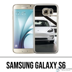 Samsung Galaxy S6 Case - Tesla Model 3 Weiß
