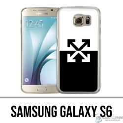 Custodia per Samsung Galaxy S6 - Logo bianco sporco