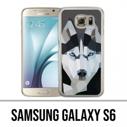 Coque Samsung Galaxy S6 - Loup Husky Origami