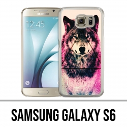 Samsung Galaxy S6 Hülle - Triangle Wolf