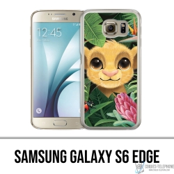 Coque Samsung Galaxy S6 edge - Disney Simba Bebe Feuilles