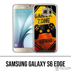 Samsung Galaxy S6 Edge Case - Gamer Zone Warning
