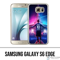Coque Samsung Galaxy S6 edge - Messi PSG Paris Tour Eiffel