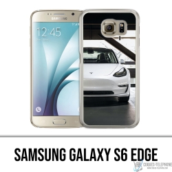 Funda para Samsung Galaxy S6 edge - Tesla Model 3 Blanca
