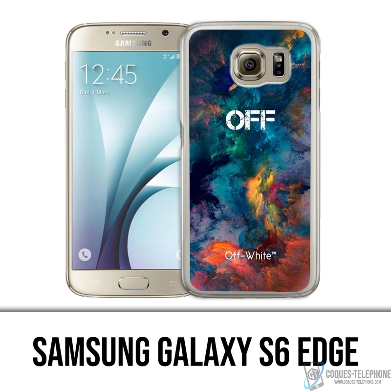 Coque Samsung Galaxy S6 edge - Off White Color Cloud