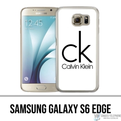 Samsung Galaxy S6 Edge Case - Calvin Klein Logo Weiß
