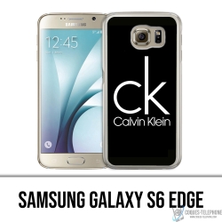 Samsung Galaxy S6 Edge Case - Calvin Klein Logo Schwarz