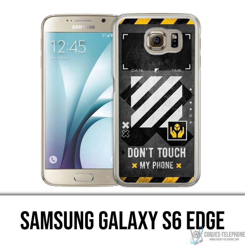 Funda para Samsung Galaxy S6 edge - Blanco hueso Dont Touch Phone