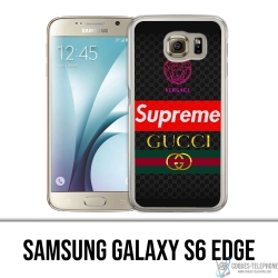 Cover Samsung Galaxy S6 edge - Versace Supreme Gucci
